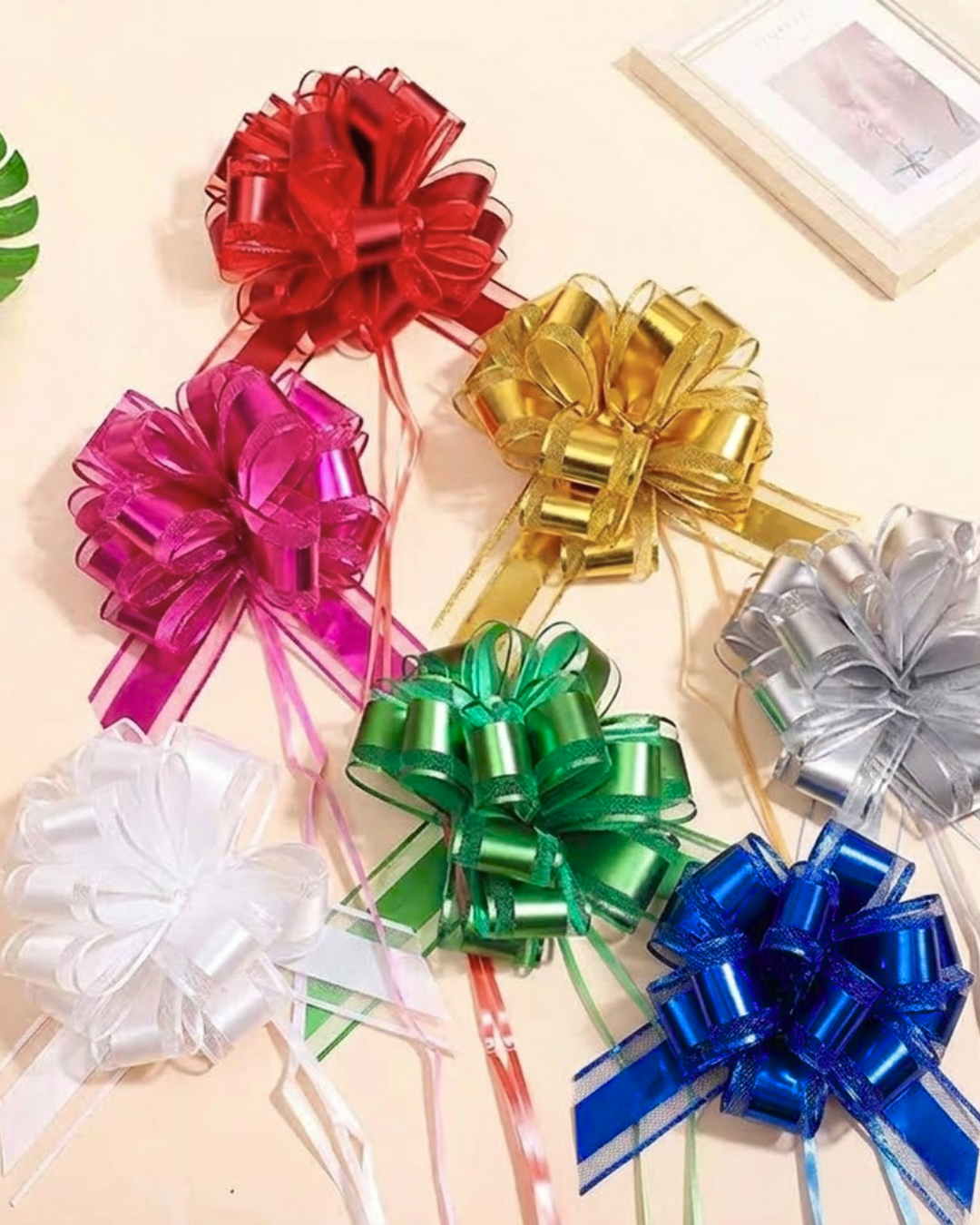 Lazos Mágicos de Papel en Colores Lisos (32mm)