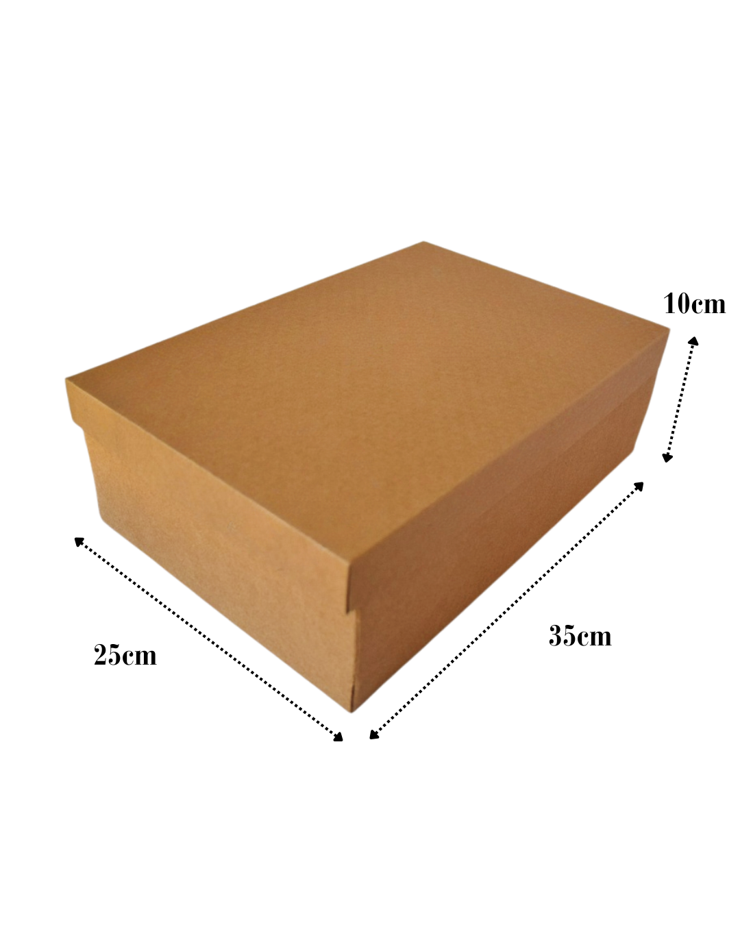 Caja Kraft con Tapa Desplegable