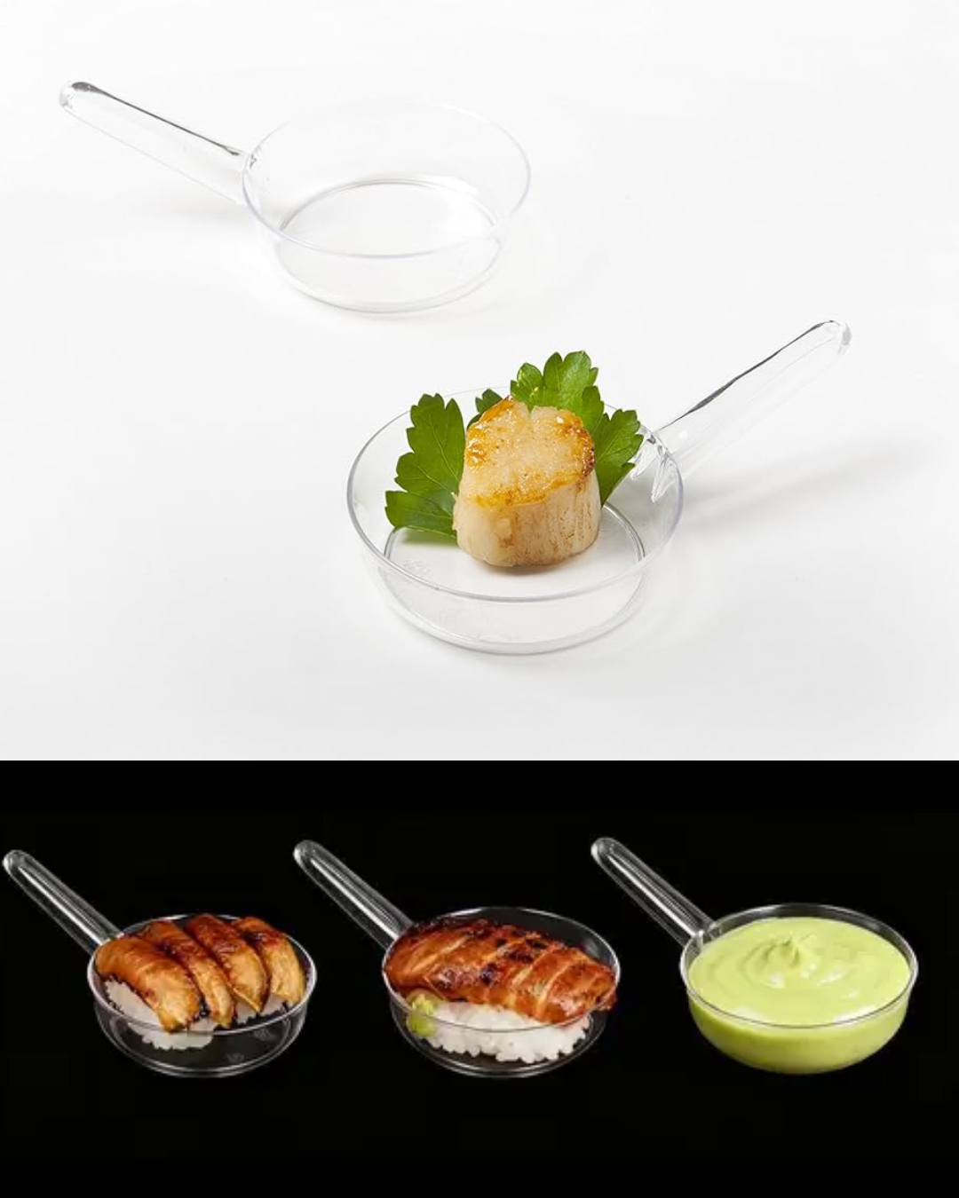 Envase para Degustación en Forma de Mini Sartén