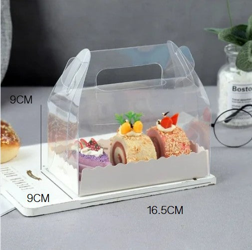 Cajas transparente para transportar postres