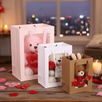 Elegante Bolsa con Ventana