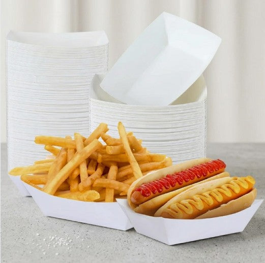 Bandeja de Cartón Blanco (50pcs)