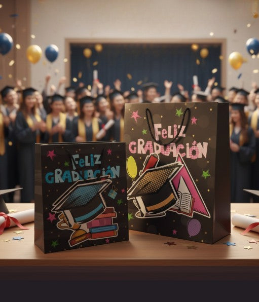 Bolsas de regalo para graduandos 32x26x10cm
