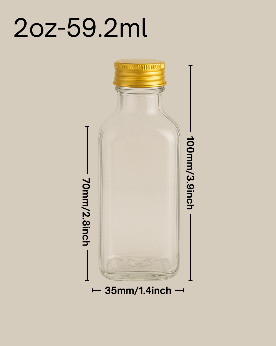Botella Plástica Pet 2oz-59.2ml