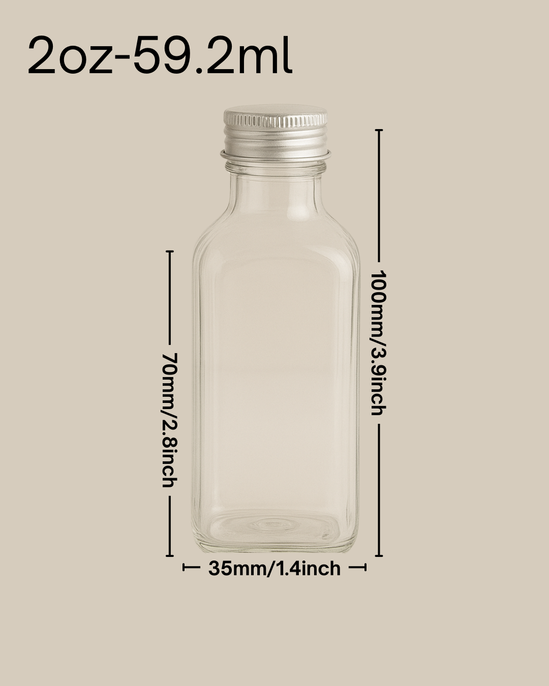 Botella Plástica PET 2oz-59.2ml