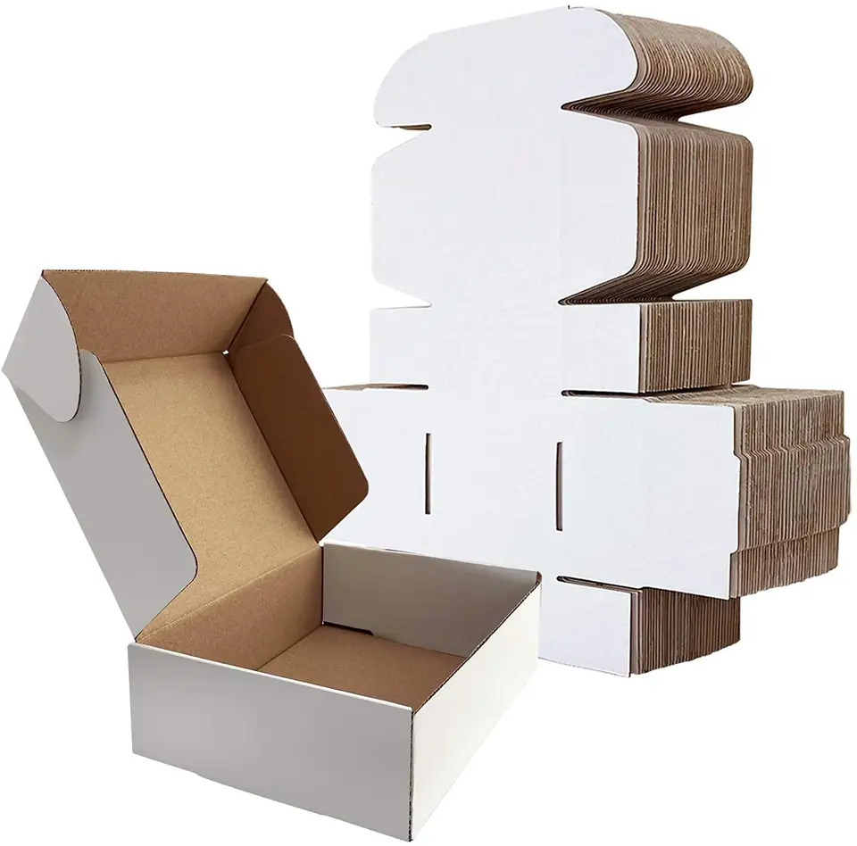 Cajas Armables de Cartón Corrugado kraft con Tapas Plegables Para Embalajes