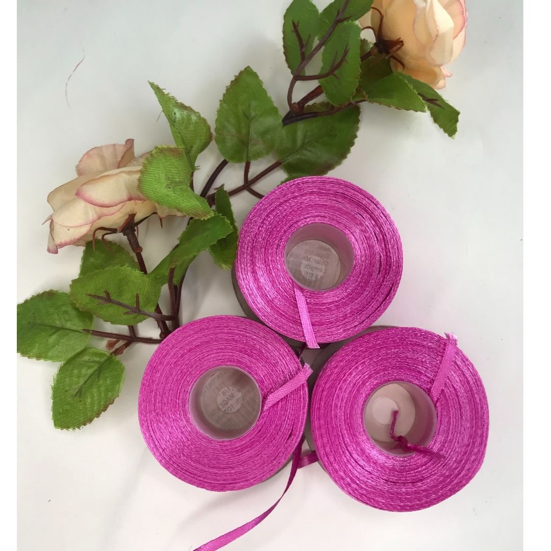 Rollo de Cintas Satinadas 1/8" x 100yds