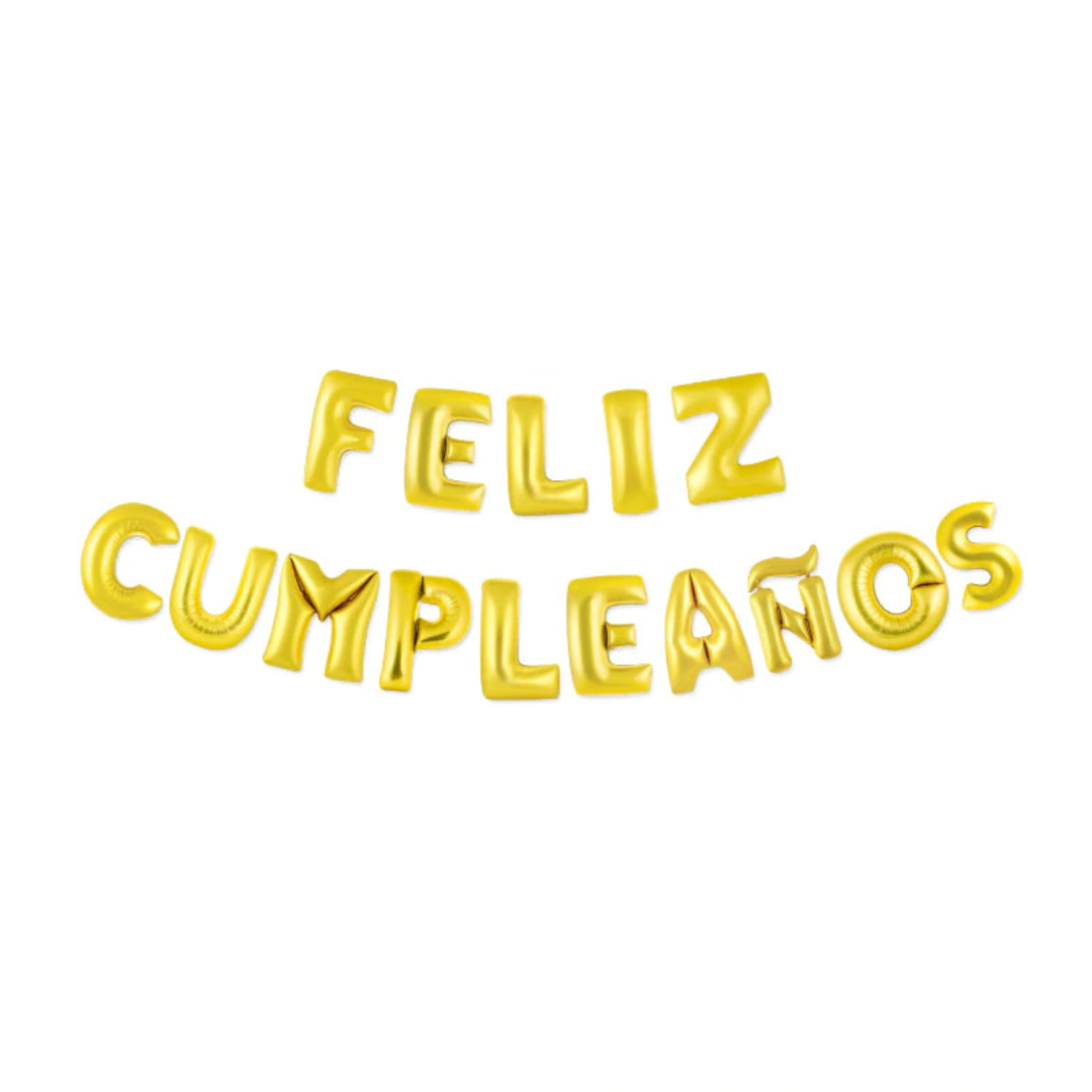 Globos de letra de "Feliz Cumpleaños" contiene 16 piezas de 16 pulgadas