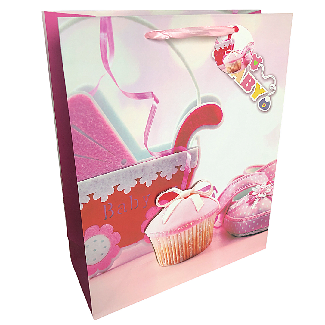 Bolsa de Regalo para Baby Shower grande de 26 x 32 x 10 cm