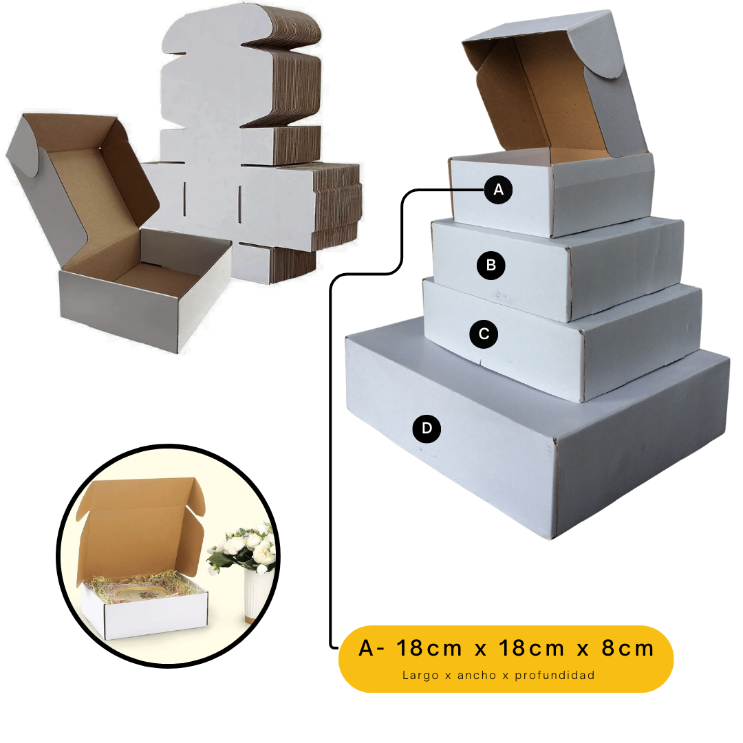 Cajas Armables de Cartón Corrugado kraft con Tapas Plegables Para Embalajes