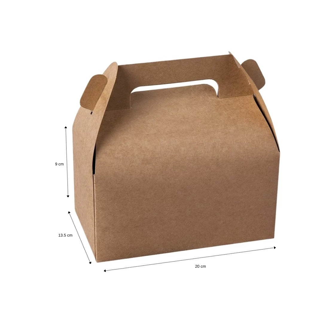 Cajas de papel cartulina kraft tipo lonchera