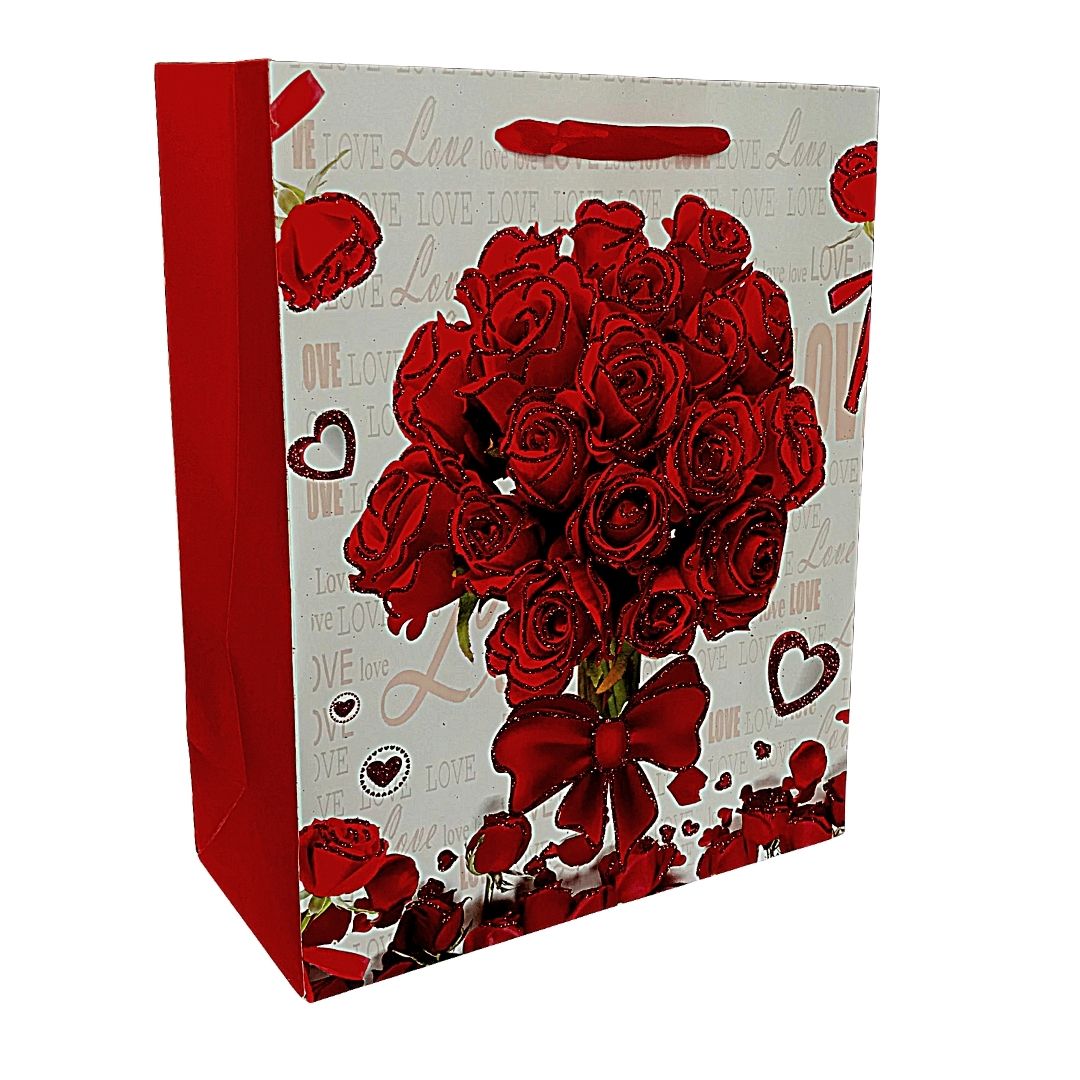 Bolsa para regalo para San Valentin y Dia de la madre 26 x 32 x 12 cm