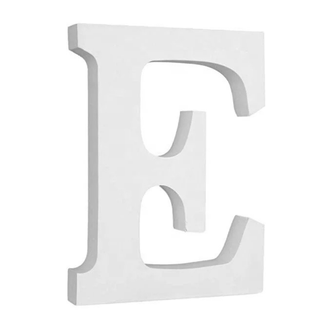Letras Madera en color blanco. 4.5" pulgadas de largo