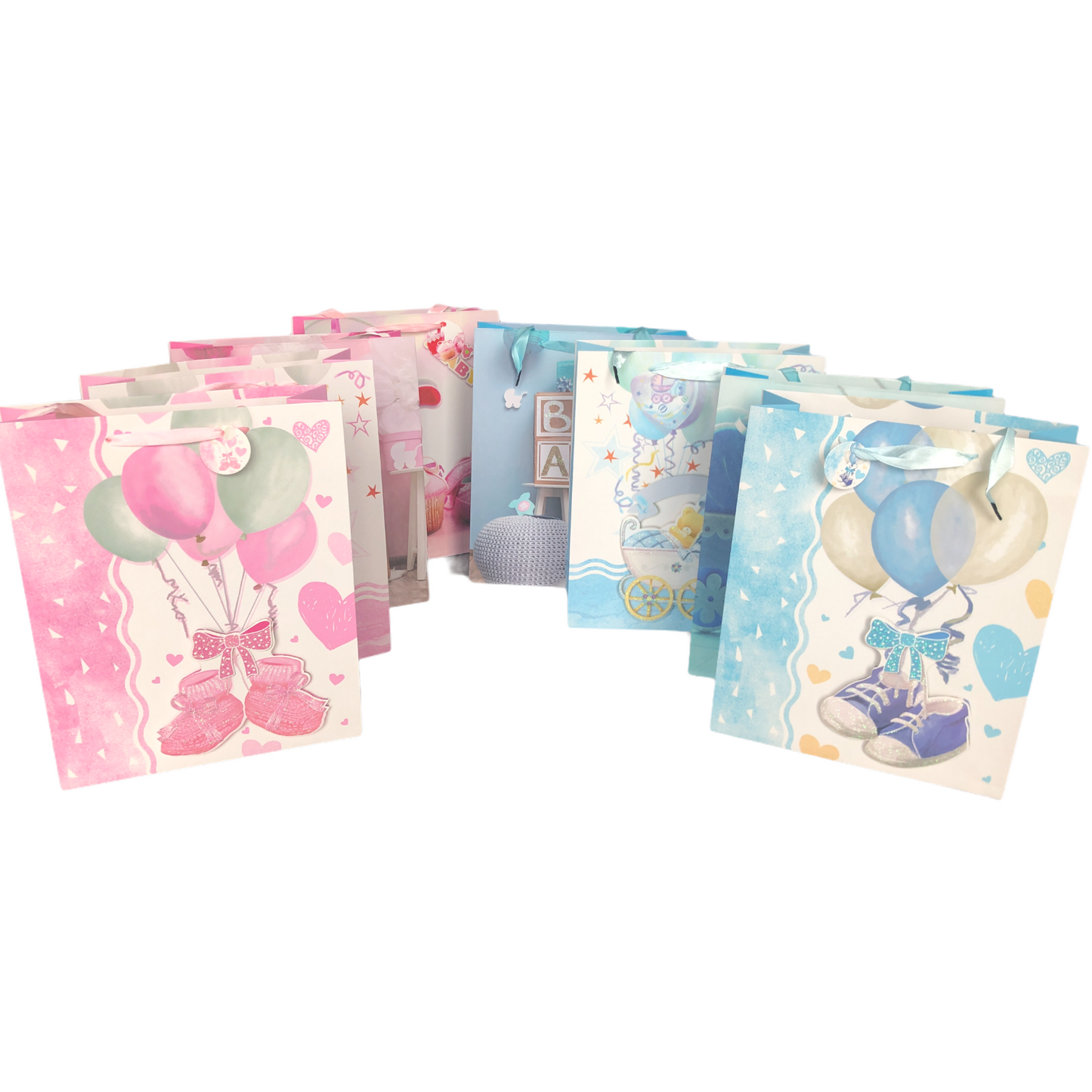 Bolsa de Regalo para Baby Shower grande de 26 x 32 x 10 cm