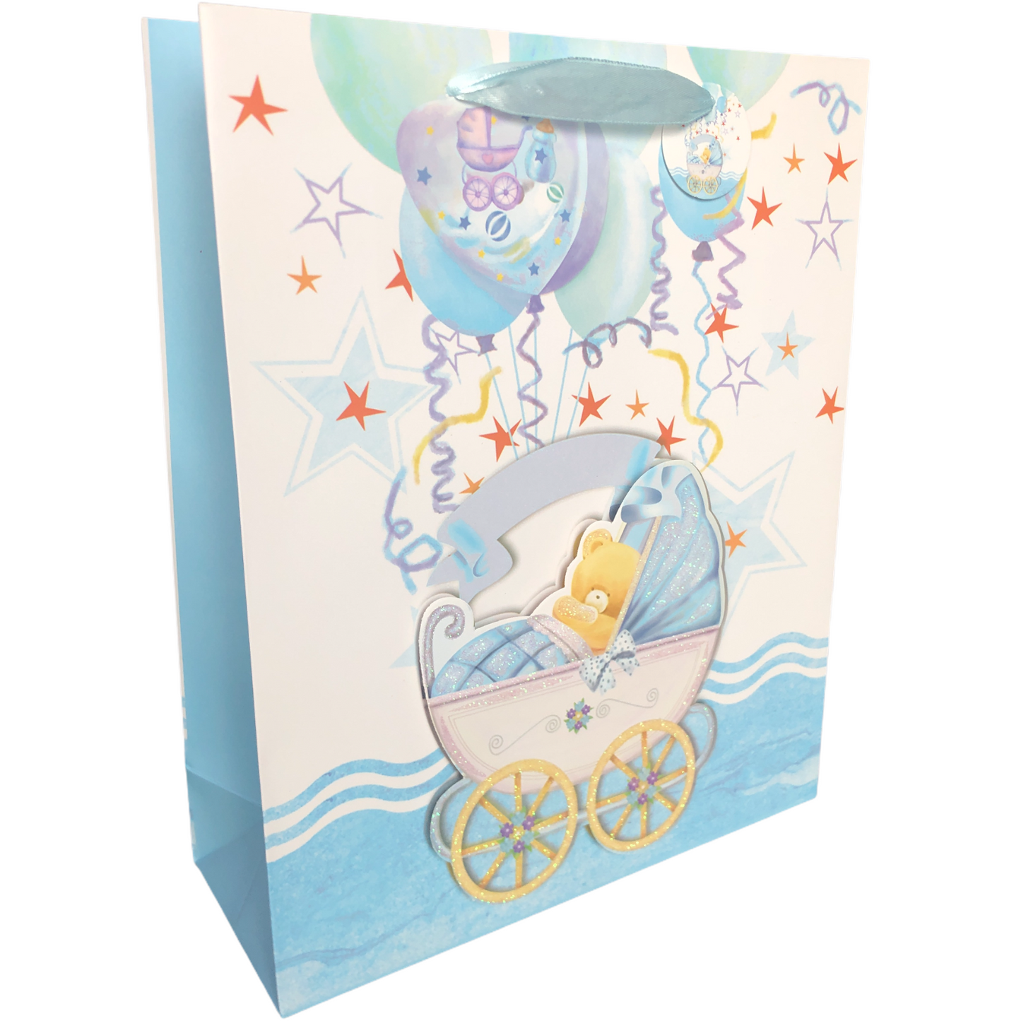 Bolsa de Regalo para Baby Shower grande de 26 x 32 x 10 cm