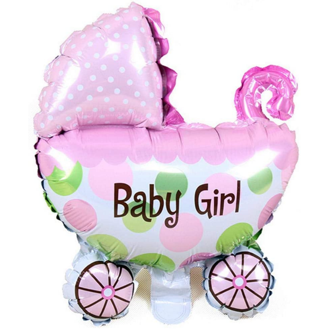 Globo de helio o de aire Carrito de bebe. Baby Girl o Baby Boy. Baby Shower
