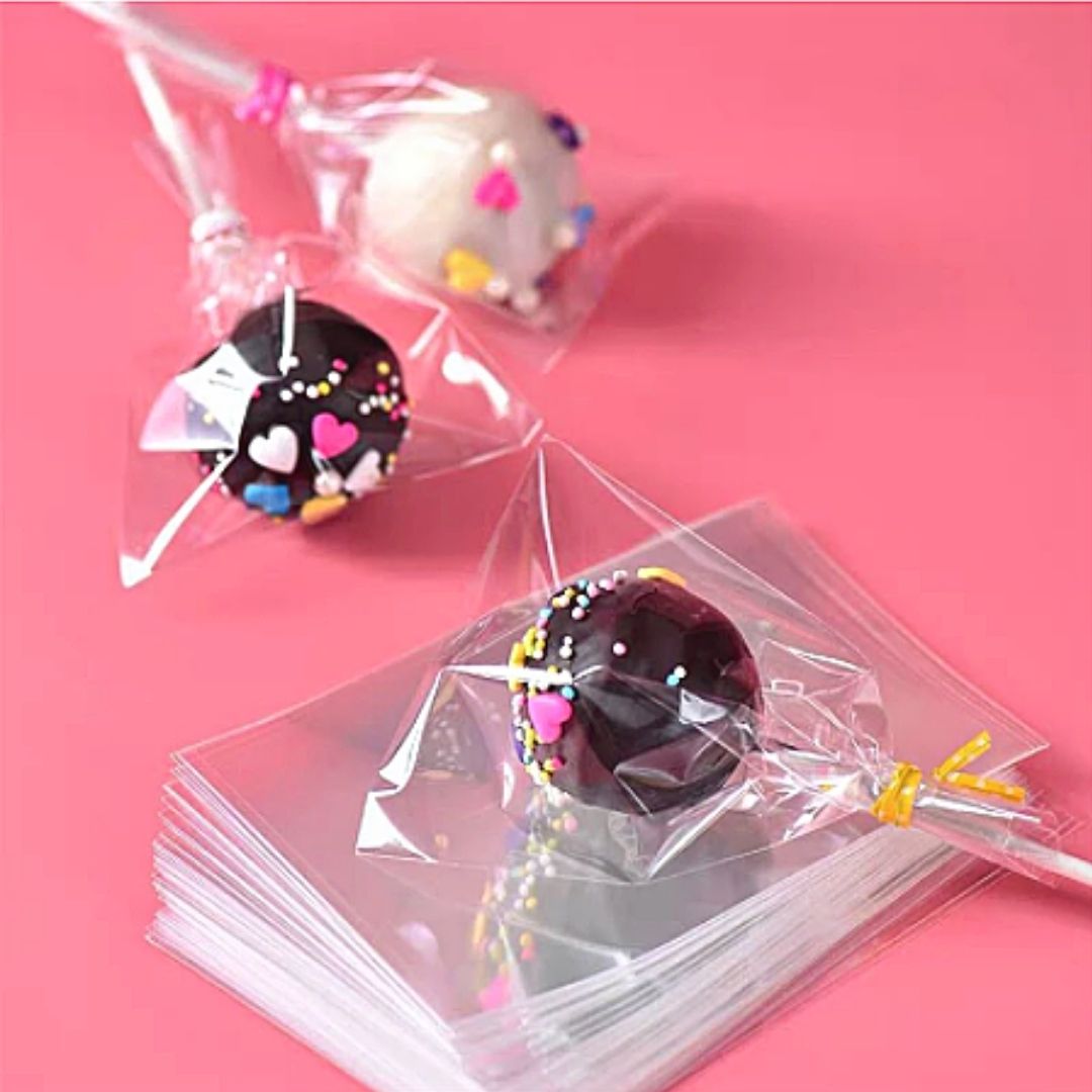 Bolsas de Celofán Transparentes para Galletas, Dulces, Pastillas, Etc.