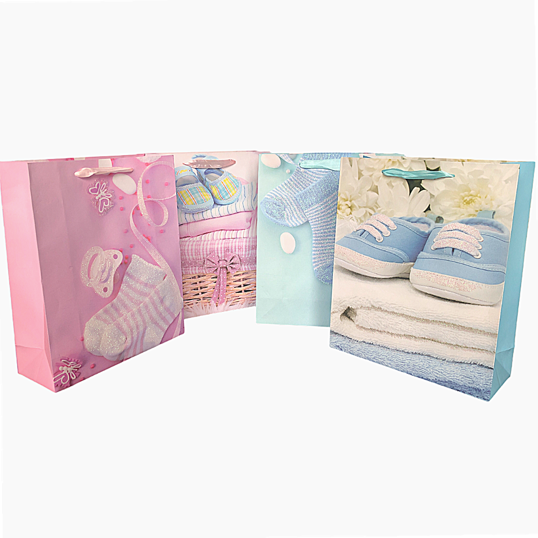 Bolsa de Regalo para Baby Shower grande de 26 x 32 x 10 cm