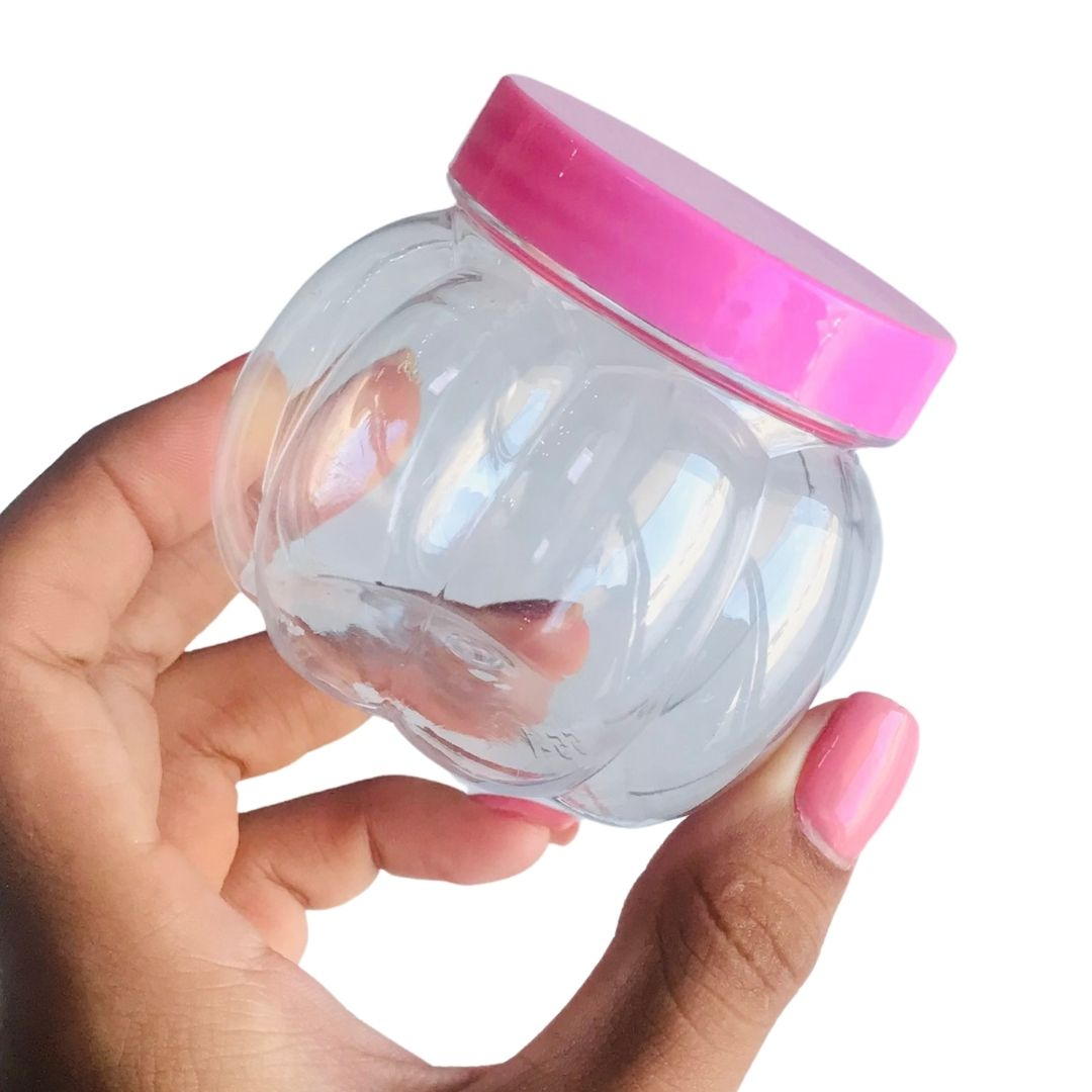 Envase/tarros plástico en forma de calazaba plástico con tapas de 150ml/5oz