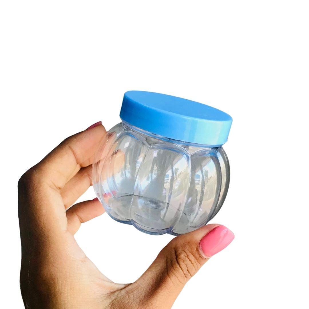 Envase/tarros plástico en forma de calazaba plástico con tapas de 150ml/5oz