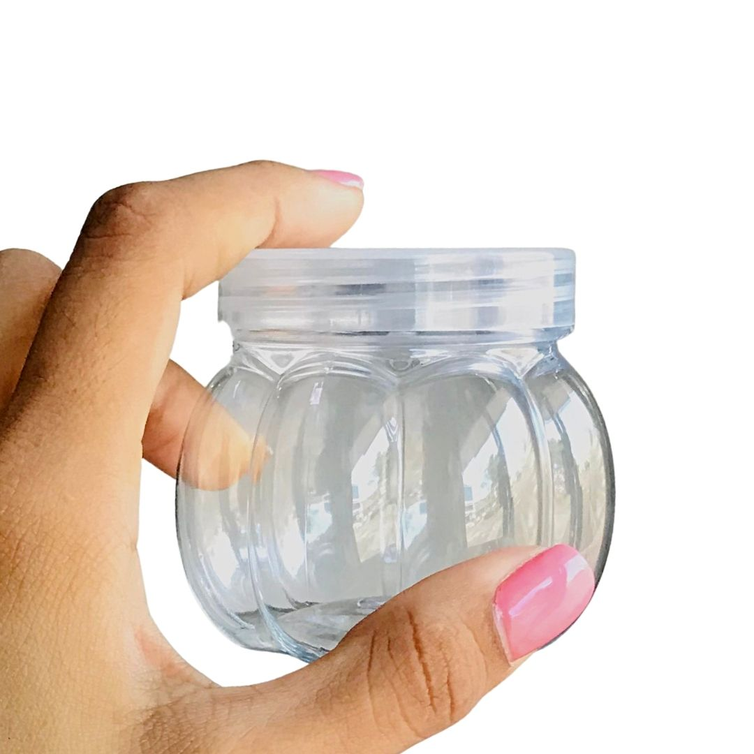 Envase/tarros plástico en forma de calazaba plástico con tapas de 150ml/5oz