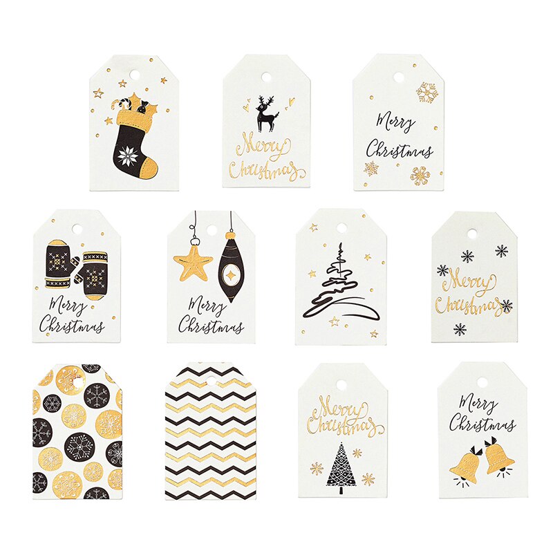 Etiquetas con diseño navideño/ pqt de 50pcs