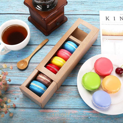 Cajas Armables con ventana para postrecitos