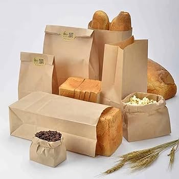 Bolsa de Papel Manila Biodegradable de Grado Alimenticio.