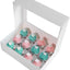 Caja de papel cartulina kraft para cupcake con ventanilla