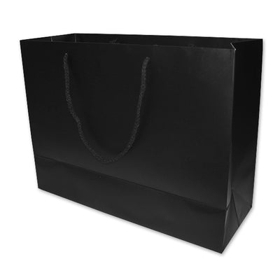 Bolsas Boutique de cartoncillo negro con asa de cordón (40x30x14cm)