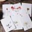 Tarjetas con Diseño de Pintura Tradicional