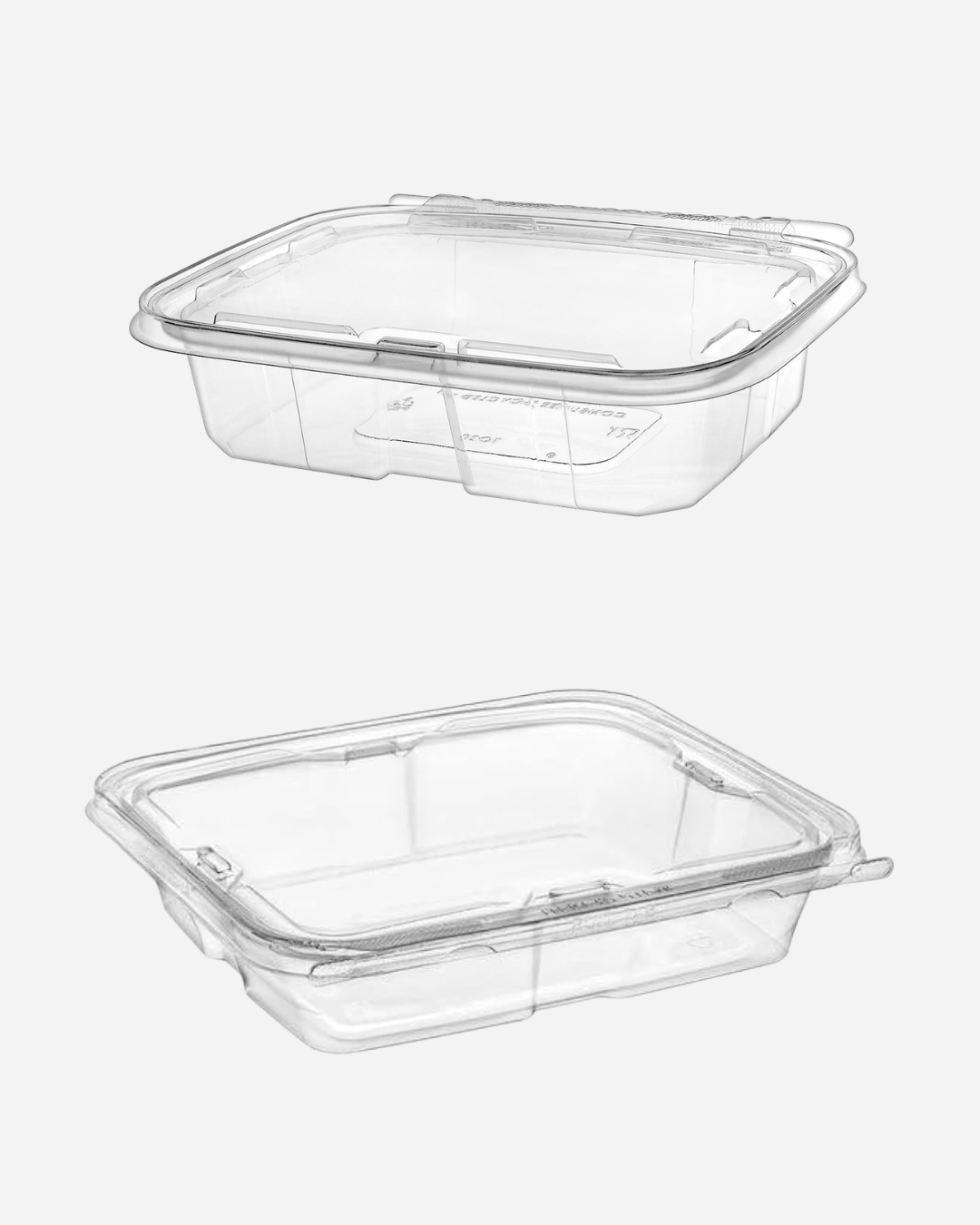 Contenedor Plástico PET Rectangular