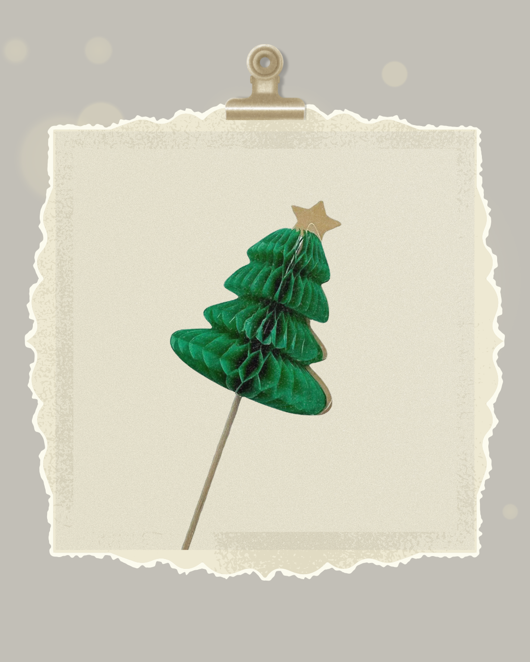 Topper para cupcakes con forma de arbolito