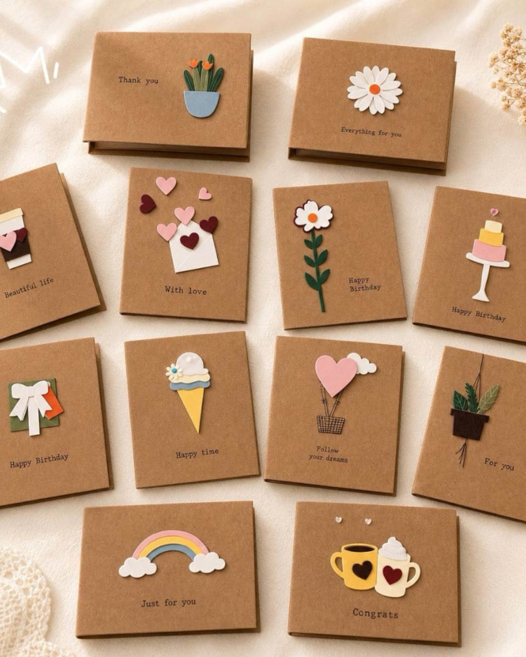 Tarjetas con Diseño y Dedicatoria