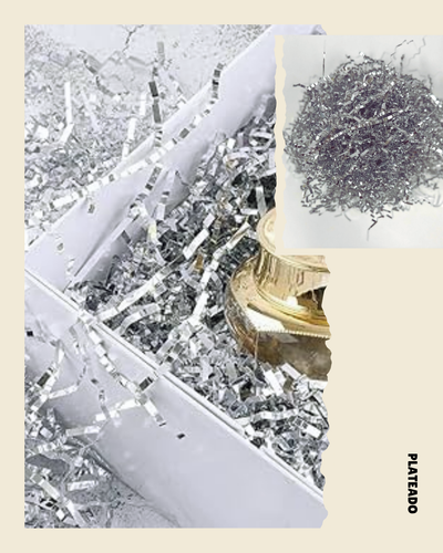 Papel Triturado Color Metálico (Paquete de 72.5 g)