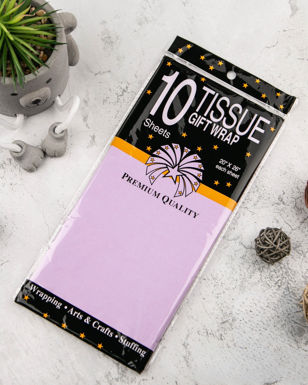 Papel Tissue para Envolver Regalos - Colores Liso Mate - Paquete de 10 Hojas