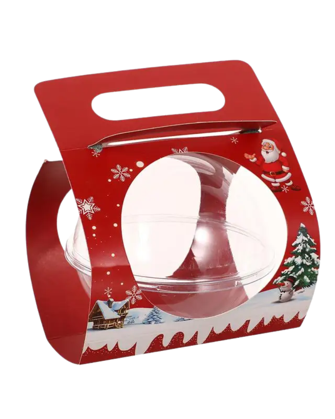 Caja Navideña porta Esfera plástica