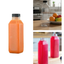 Botellas Plásticas Cuadradas con Tapa Negra