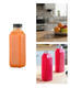 Botellas Plásticas Cuadradas con Tapa Negra