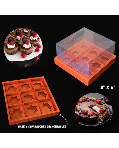 Caja de Cartulina Armable Tapa Acetato