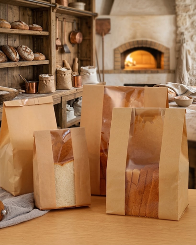 Bolsas con Ventana y Cierre para Pan
