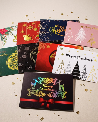 Tarjetas de Regalo con Diseño Navideño y Sobre