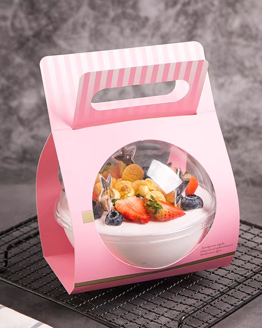 Caja Navideña porta Esfera plástica