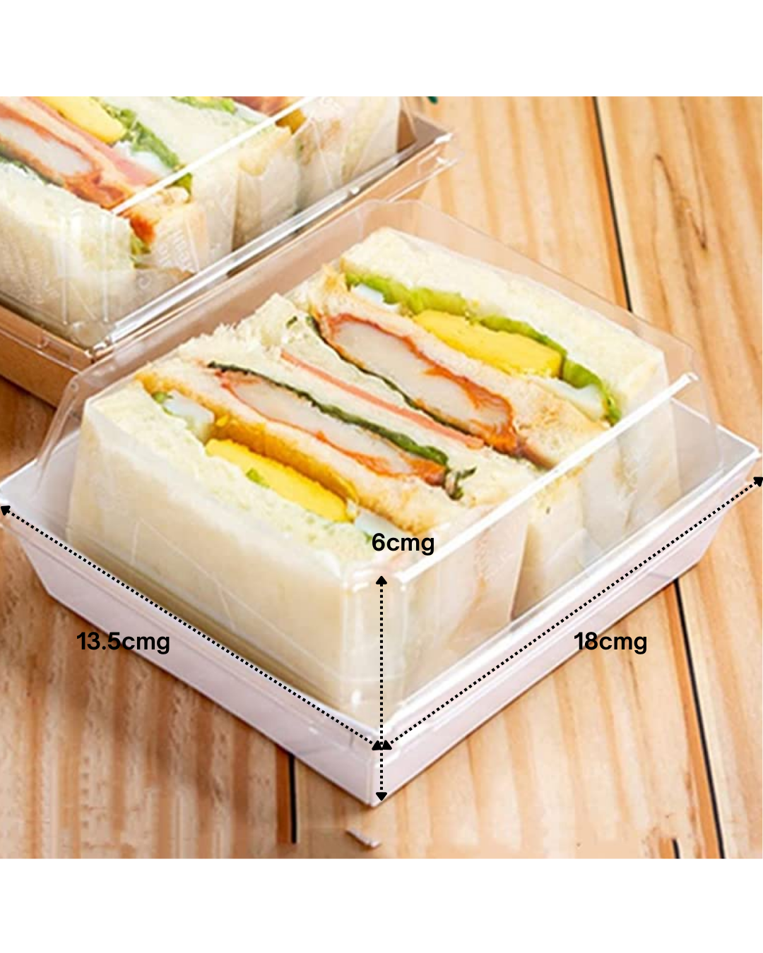 Envases Cuadrados para Embalar Postres