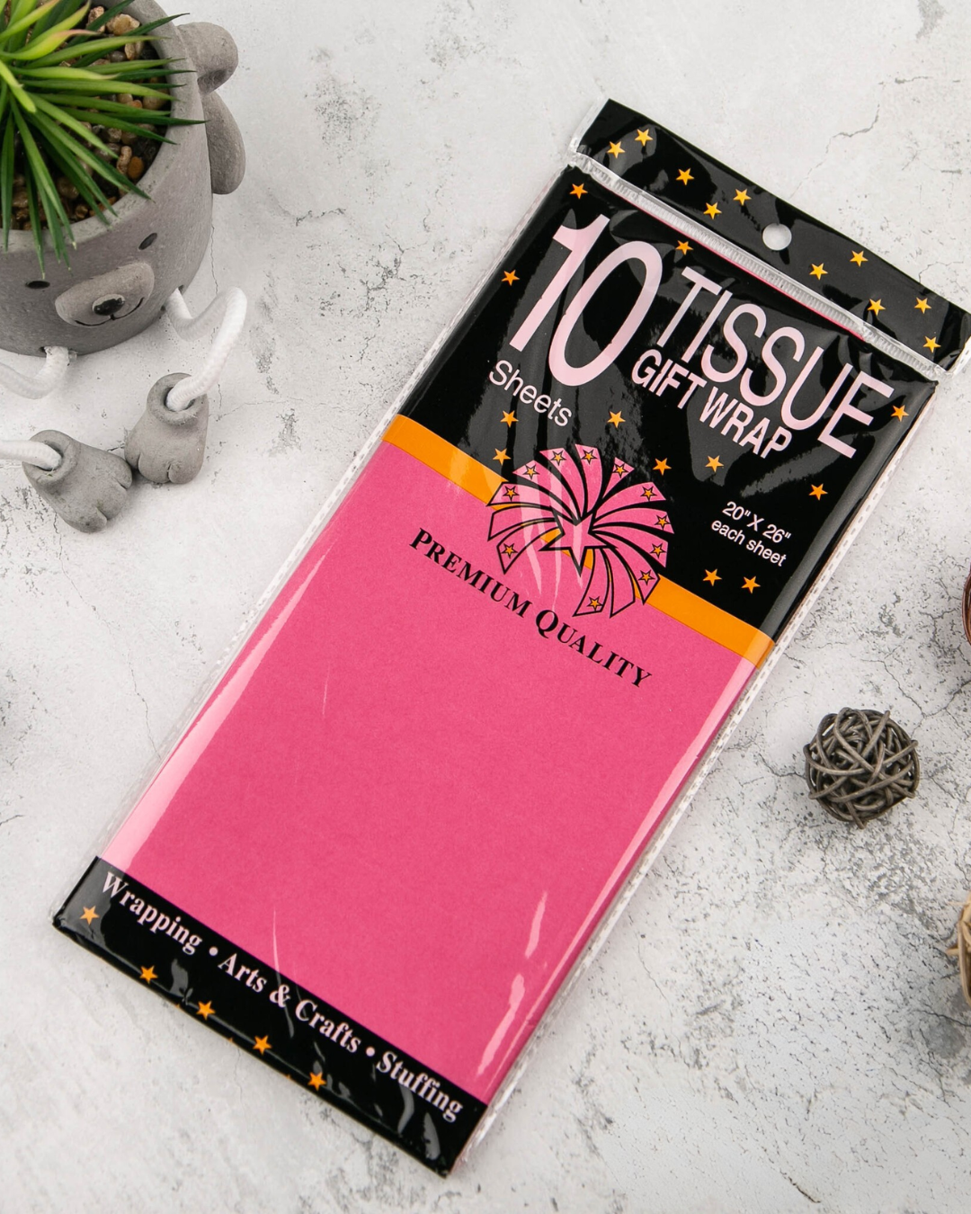Papel Tissue para Envolver Regalos - Colores Liso Mate - Paquete de 10 Hojas