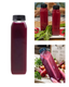 Botellas Plásticas Cuadradas con Tapa Negra