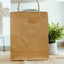Bolsa de Papel Kraft Marrón con Asa Rizada