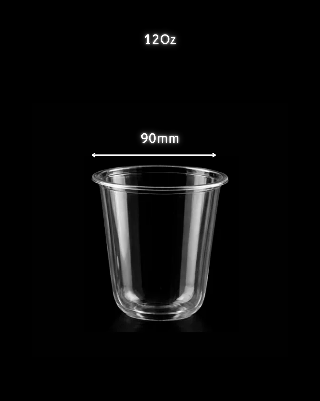 Vasos y Tapas PET de Plástico en Forma U