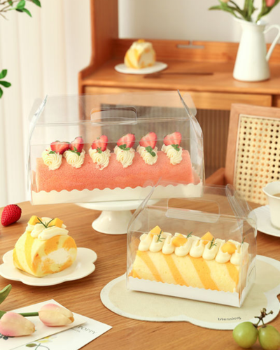 Cajas transparente para transportar postres