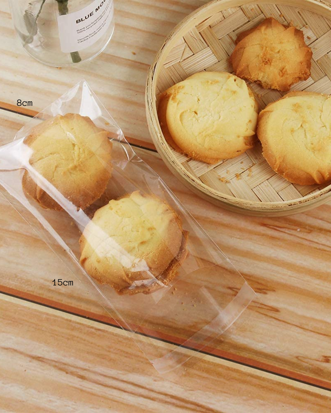 Bolsas Celofán Transparente Resellable Sin Hueco (CHICO)